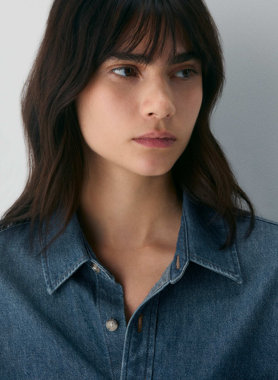 denim forum komfortabel denimskjorte fra 80-tallet be about mØrk blÅ