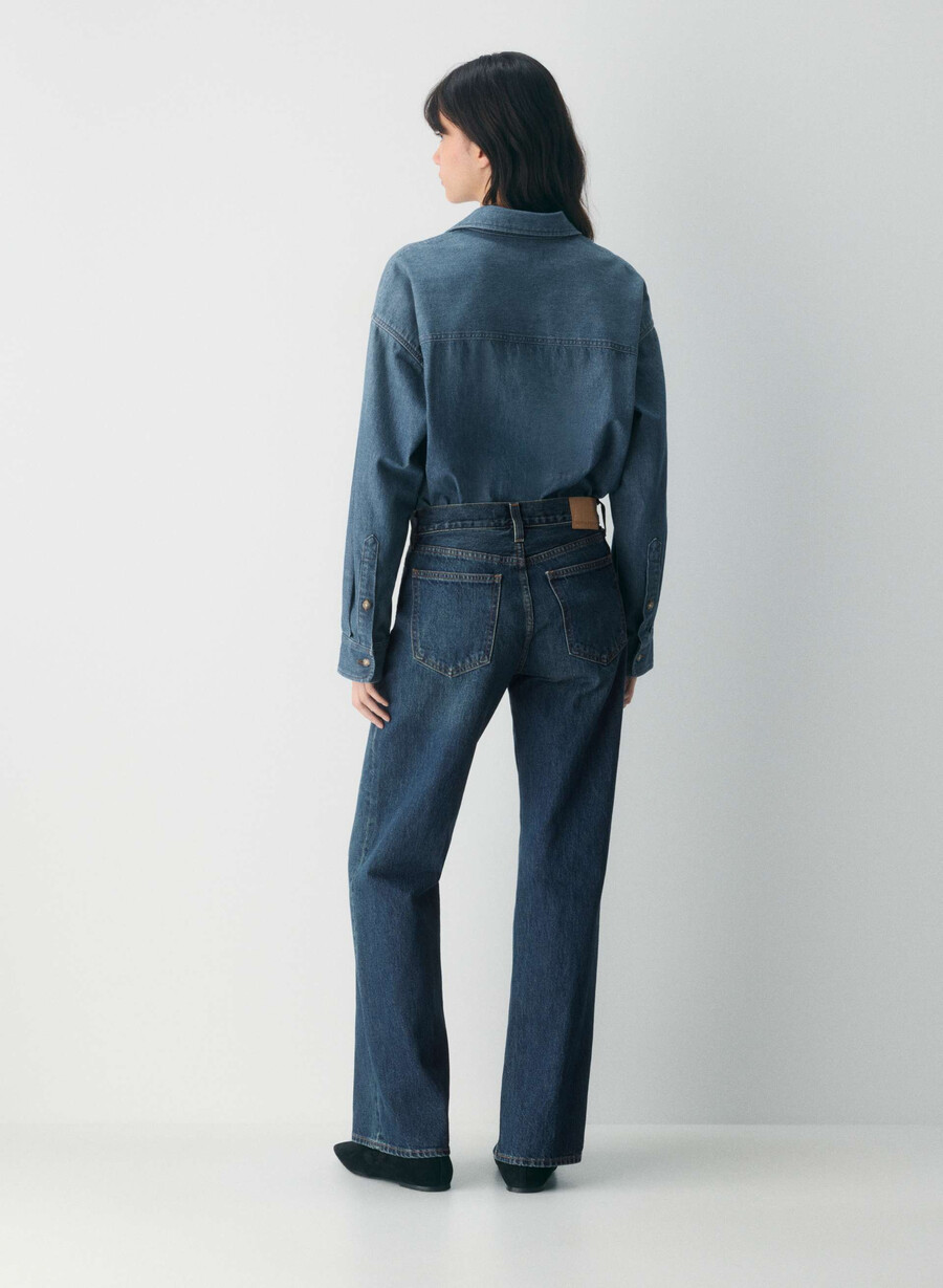 denim forum komfortabel denimskjorte fra 80-tallet be about mØrk blÅ