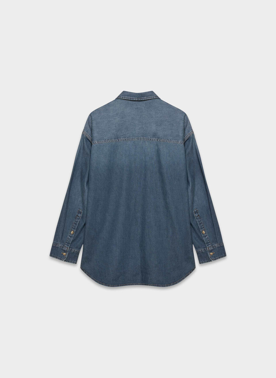 denim forum komfortabel denimskjorte fra 80-tallet be about mØrk blÅ