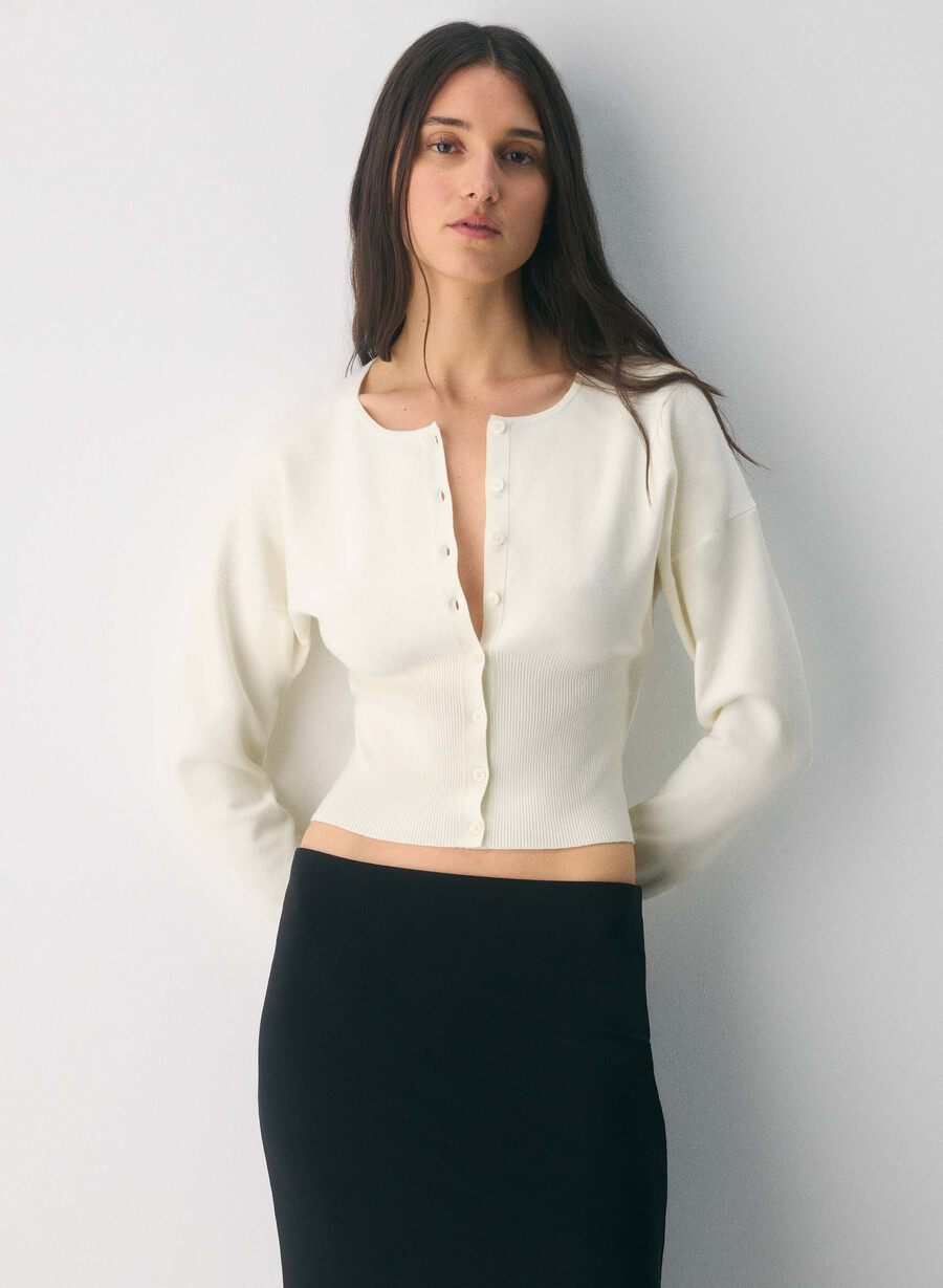 golightly cardigan - wonder yarn lys bjØrk