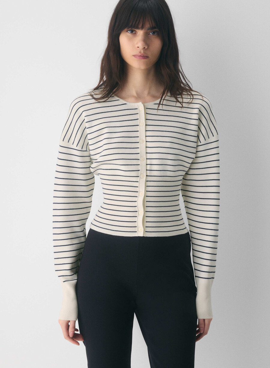 golightly cardigan - wonder yarn lt birch admiral