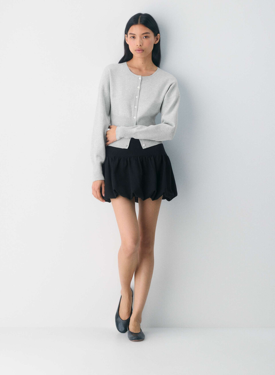 golightly cardigan - wonder yarn heather chrome