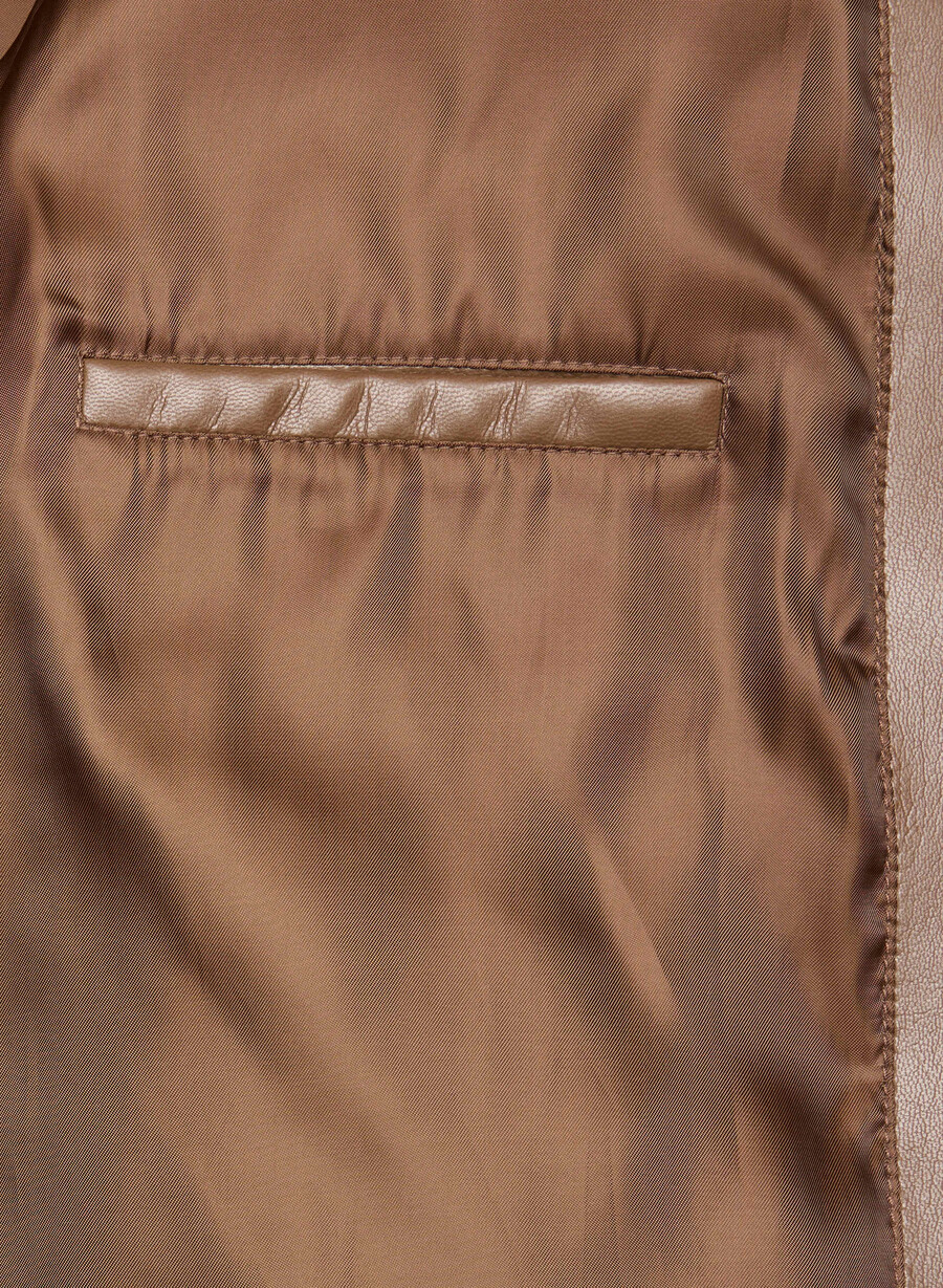 falcon jakke - unreal leather chocolatier brun
