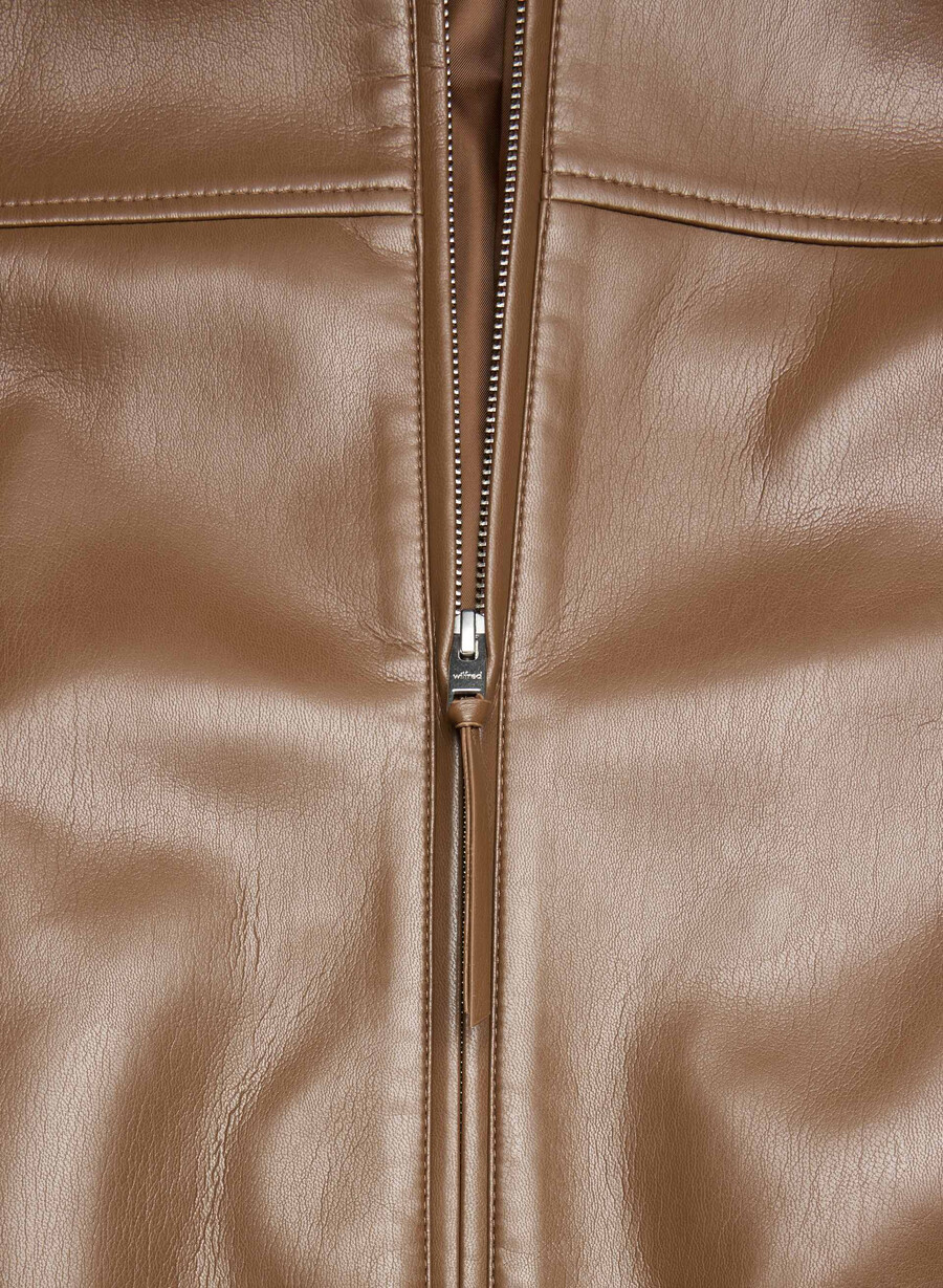 falcon jakke - unreal leather chocolatier brun