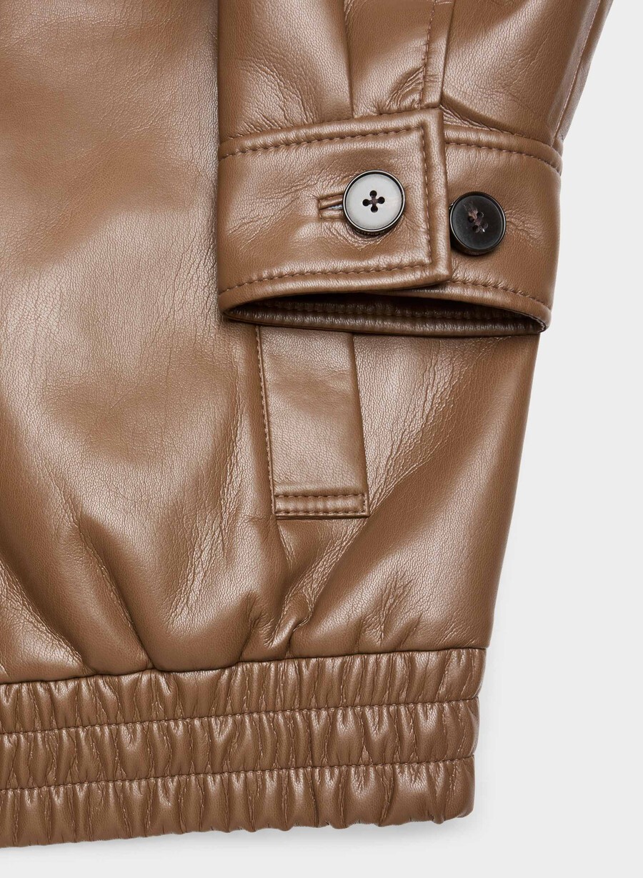 falcon jakke - unreal leather chocolatier brun