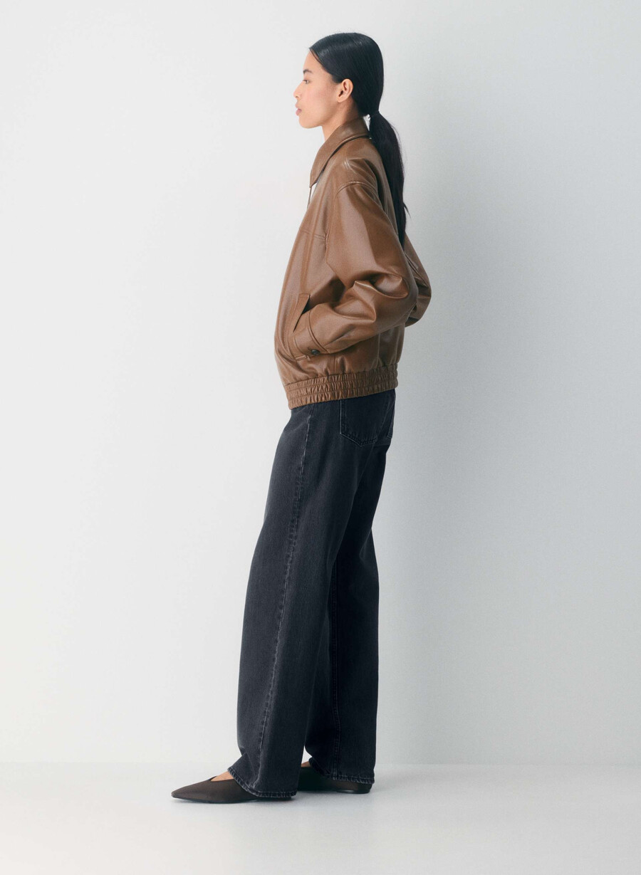 falcon jakke - unreal leather chocolatier brun