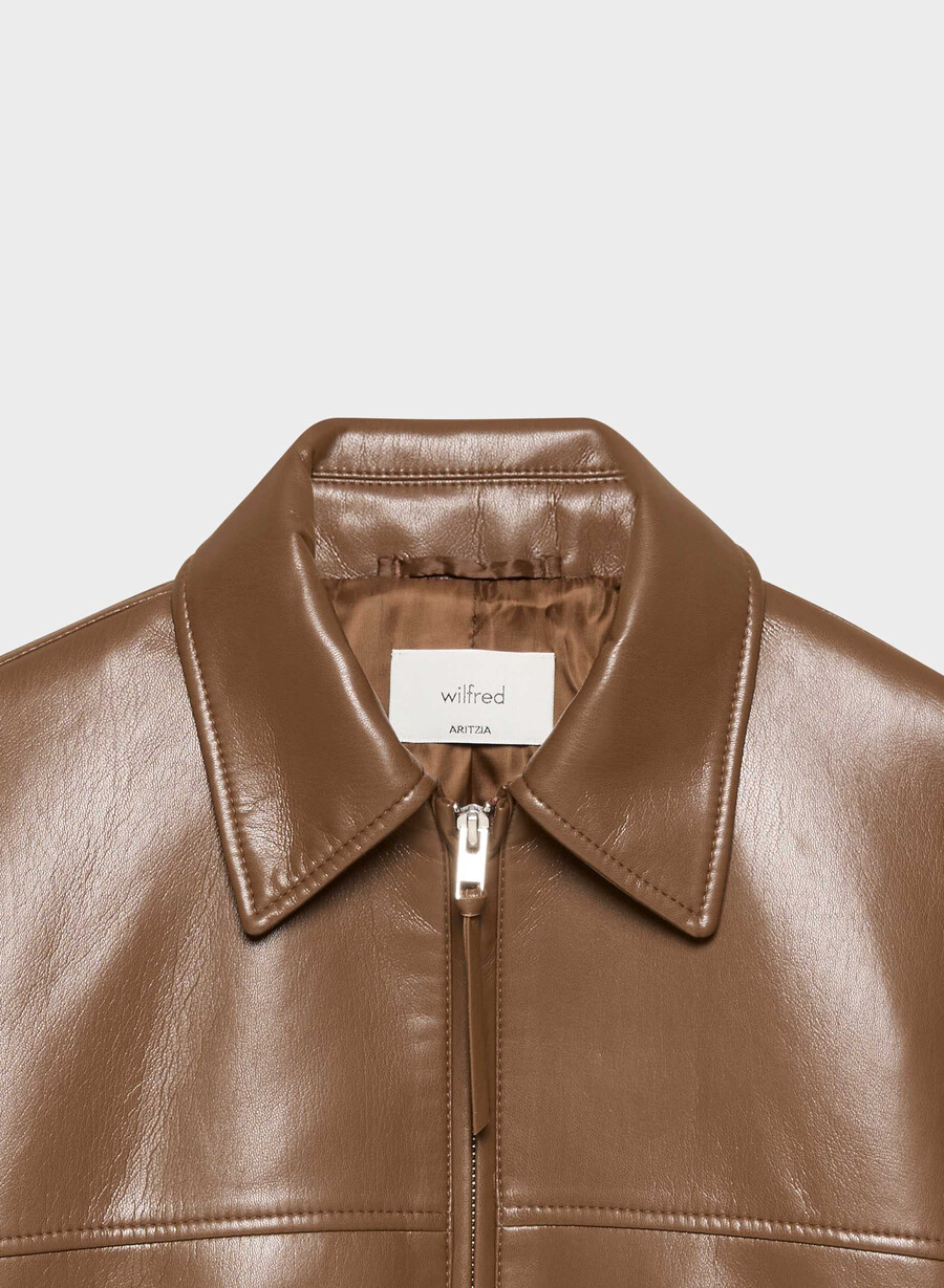 falcon jakke - unreal leather chocolatier brun