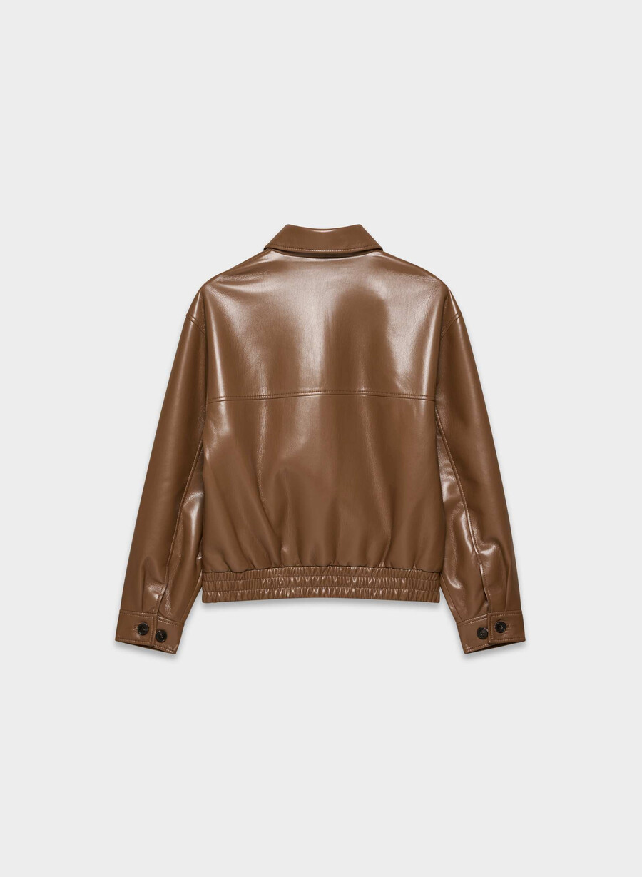 falcon jakke - unreal leather chocolatier brun