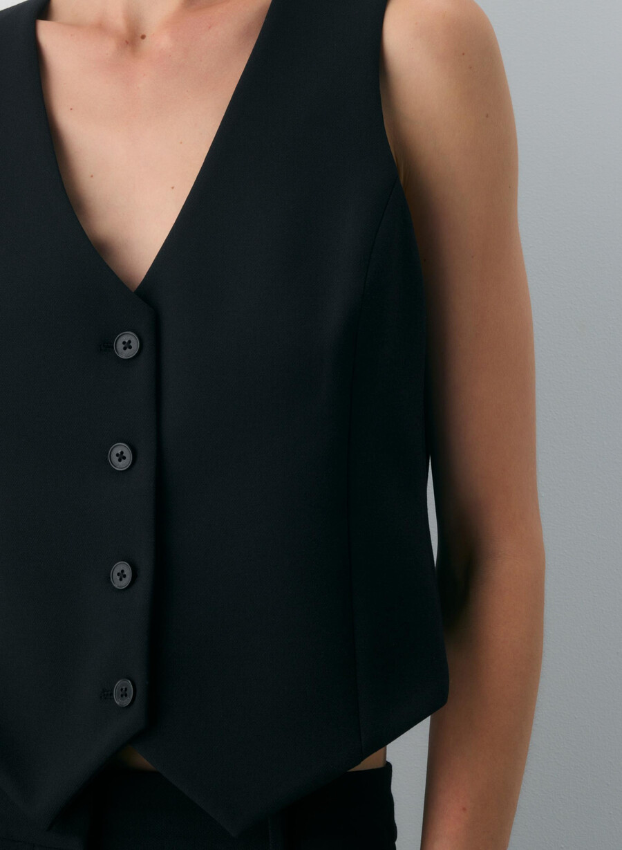 deniro vest - reessential svart