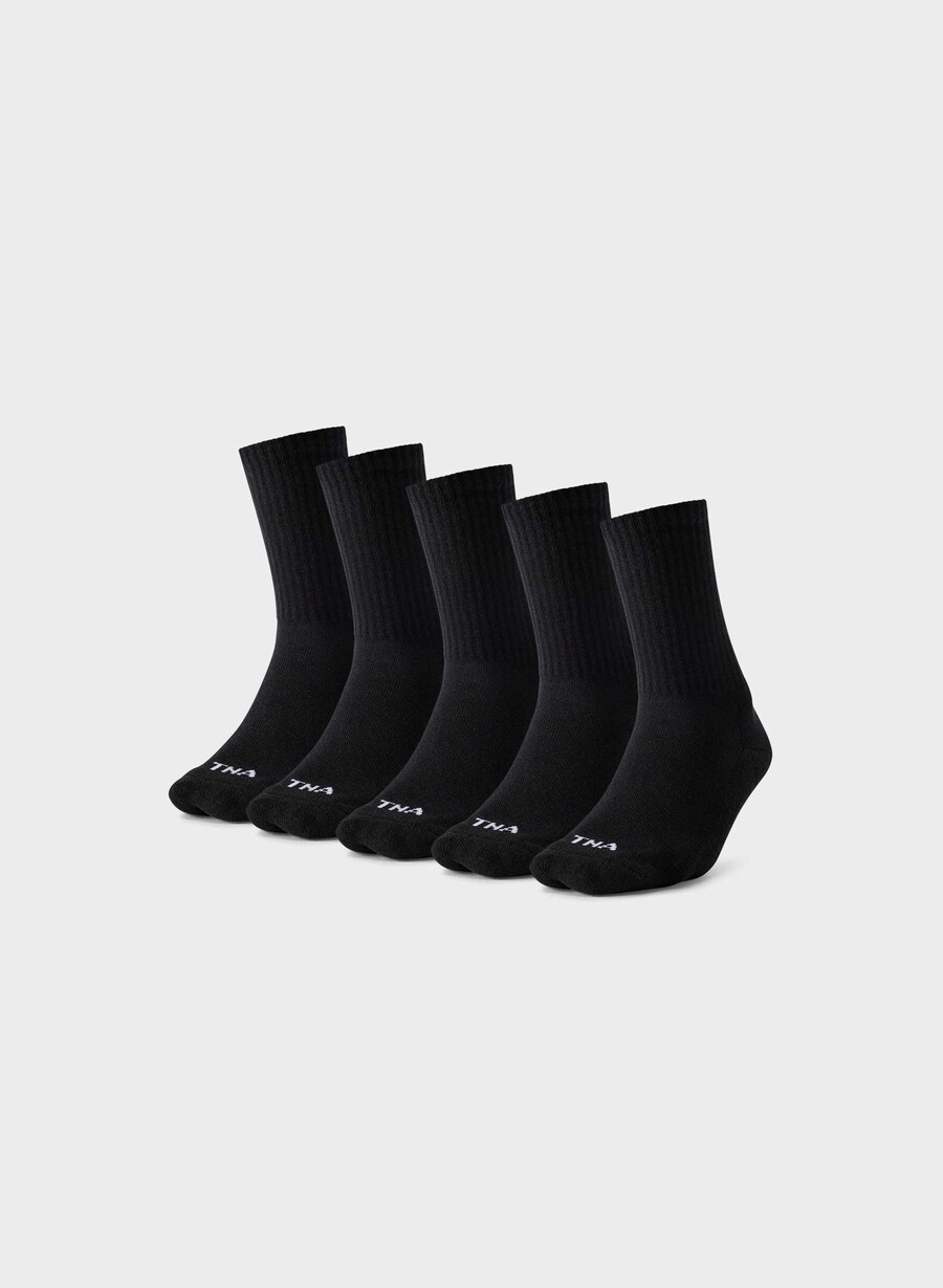 best-ever crew sock 5-pakning svart