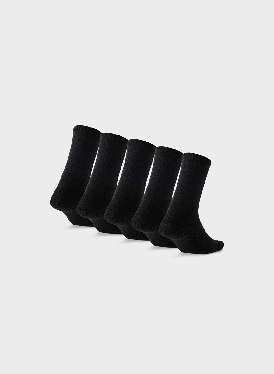 best-ever crew sock 5-pakning svart