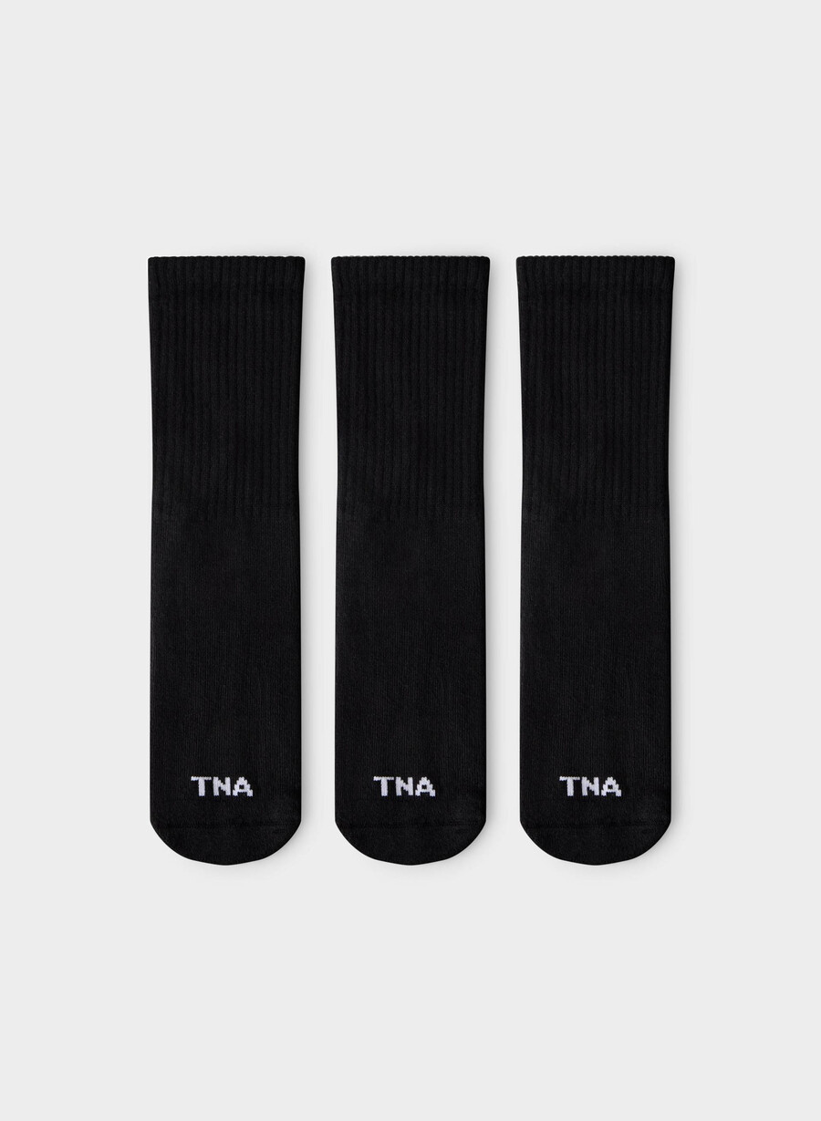 best-ever crew sock 3-pakning svart