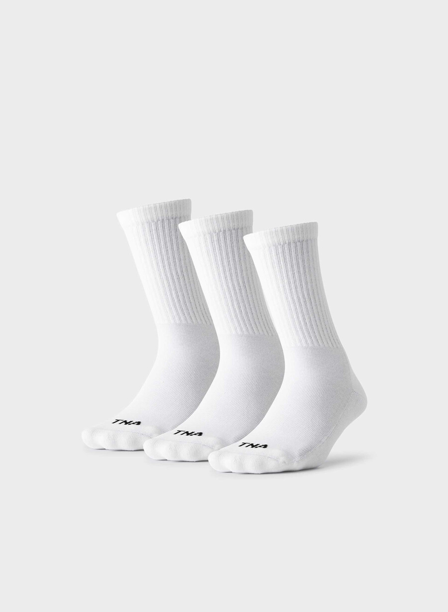 best-ever crew sock 3-pakning hvite