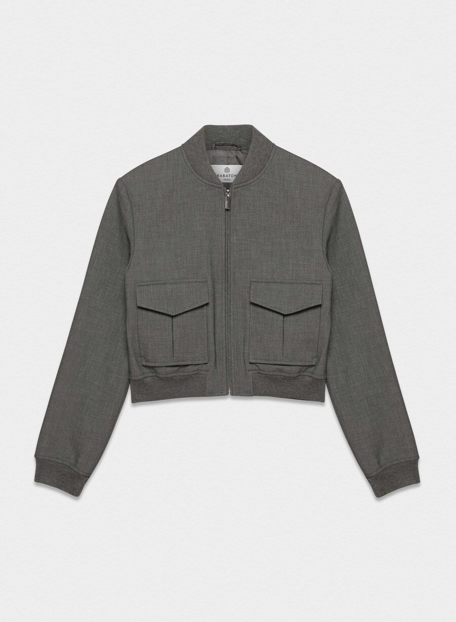 succession bomber - reessential heather charcoal