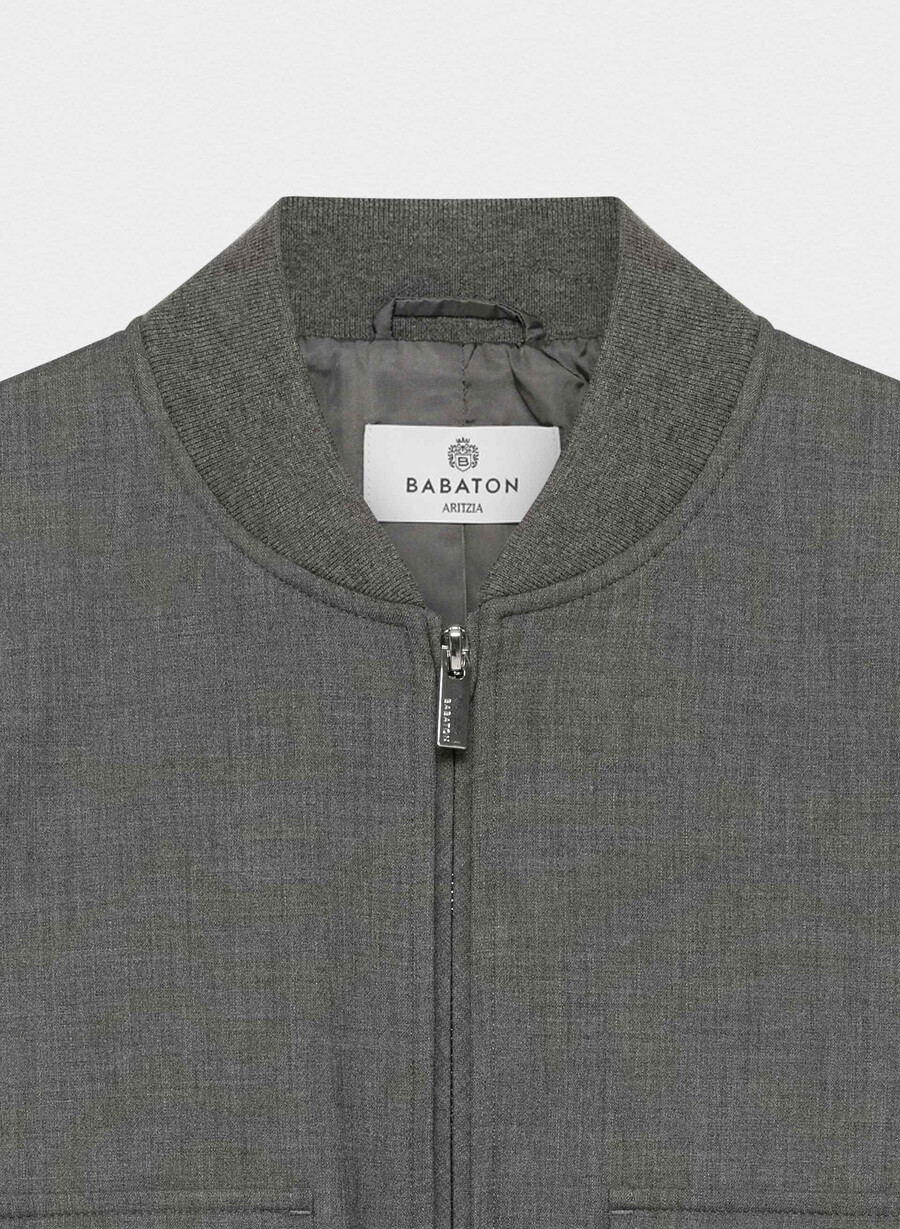 succession bomber - reessential heather charcoal