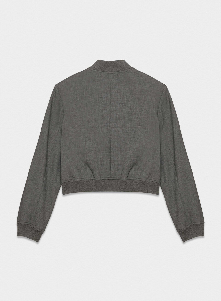 succession bomber - reessential heather charcoal
