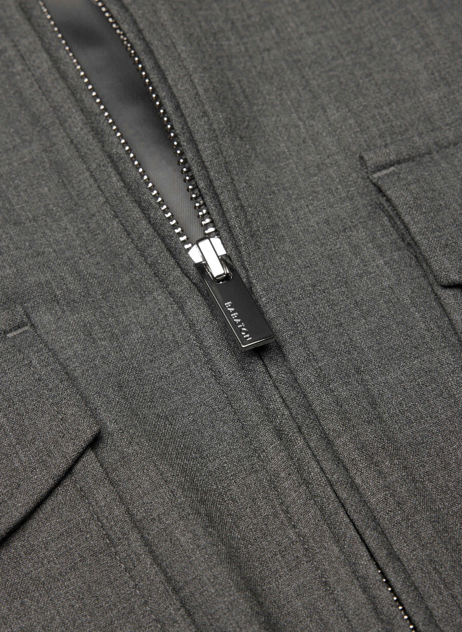 succession bomber - reessential heather charcoal