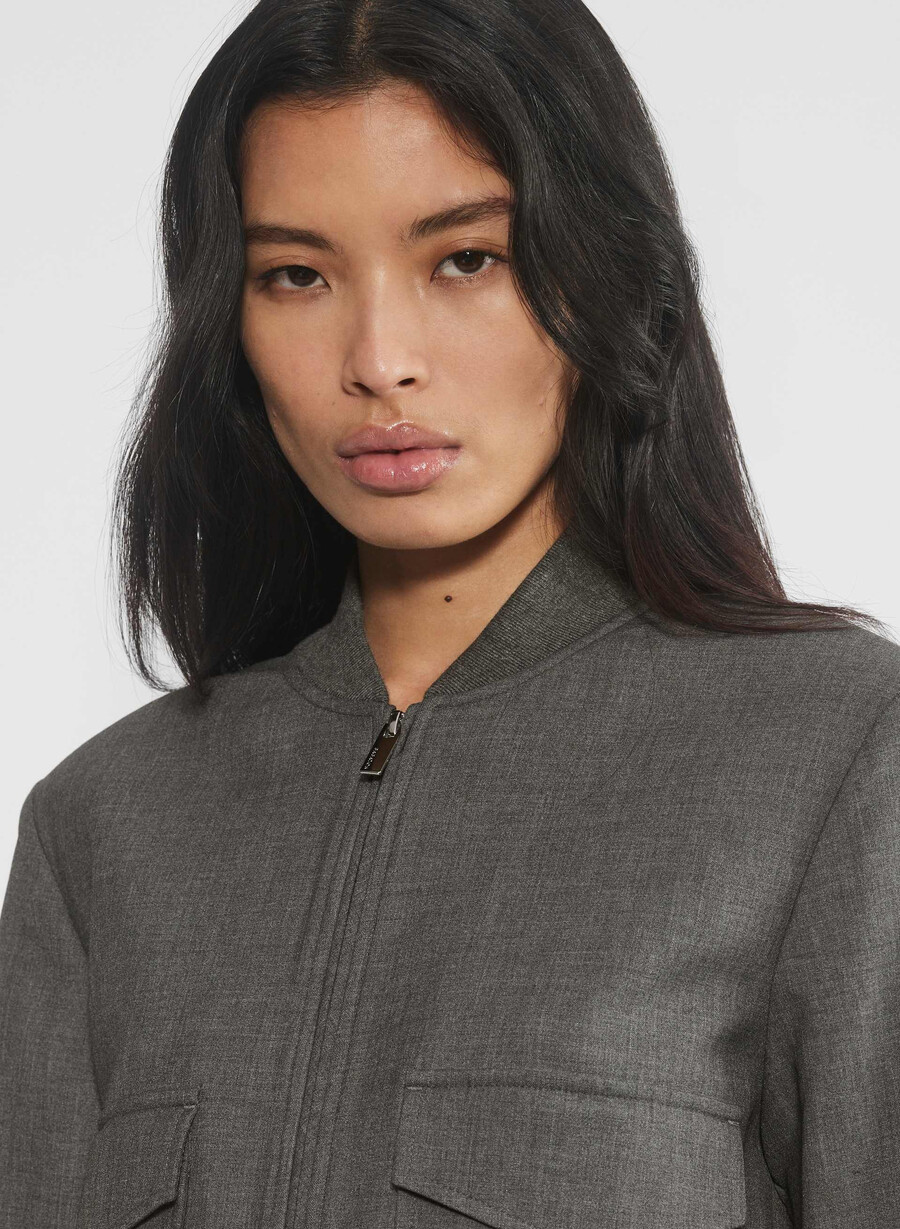 succession bomber - reessential heather charcoal