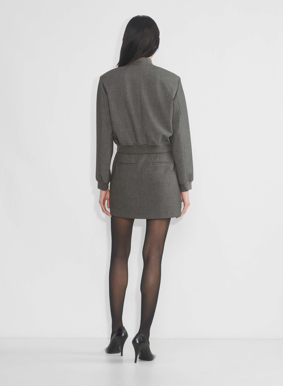 succession bomber - reessential heather charcoal