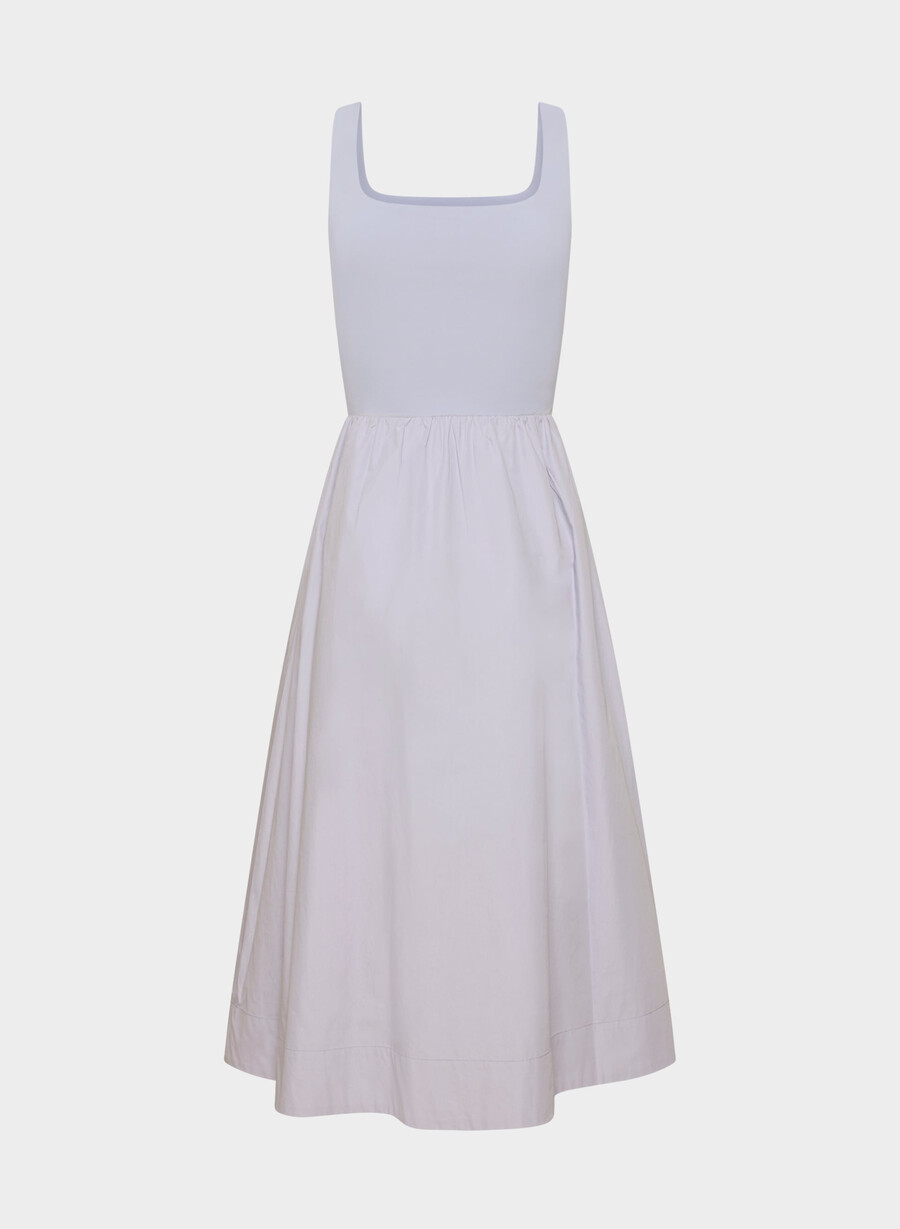 revive poplin kjole villblomster lila