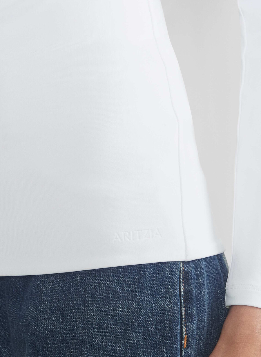 original contour squareneck hip langermet knallhvit
