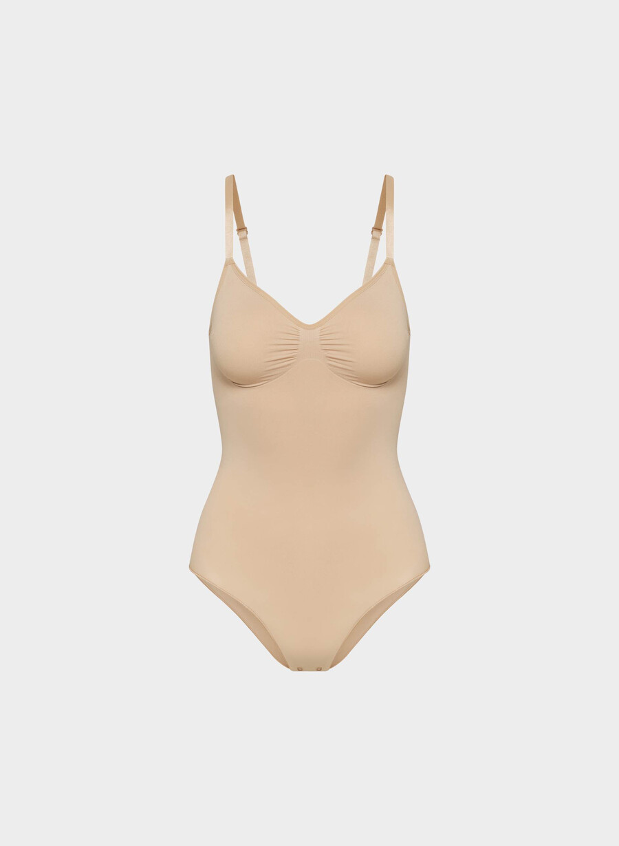 shapeenhance sømløs hel rumpebody myk brun