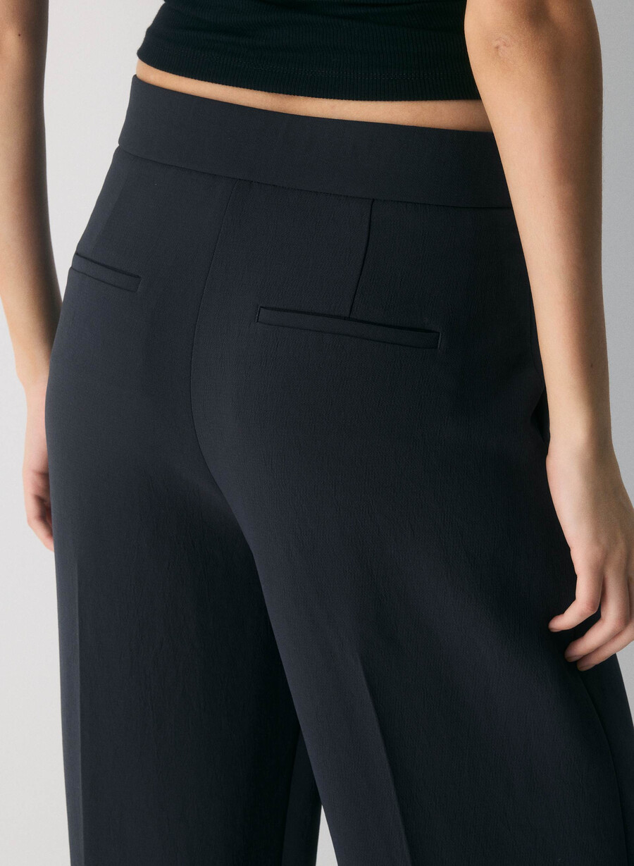 the limitless pant - crepette mØrk nattsblÅ