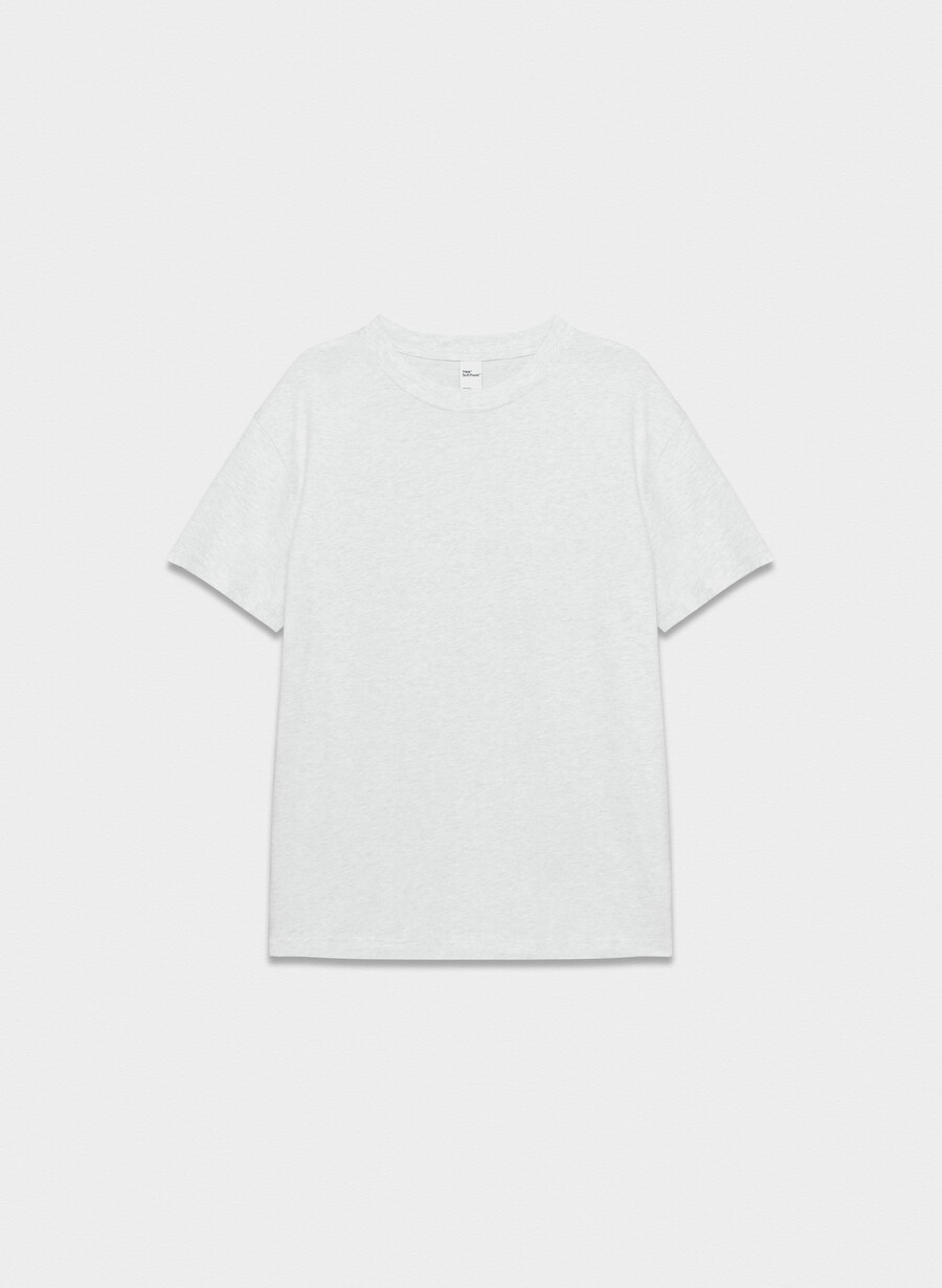 soft feels bike-short t-skjorte heather cloud hvit