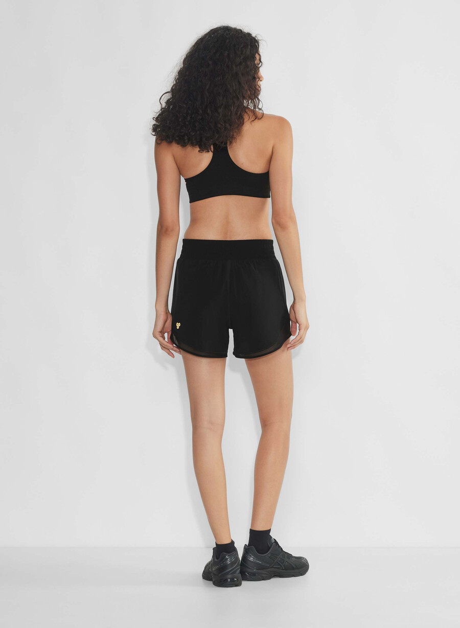movetech legacy høy rise 10 cm shorts svart