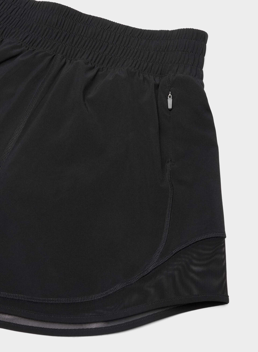 movetech legacy høy rise 10 cm shorts svart