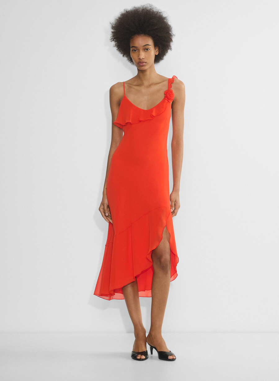 engage-kjole poppy red