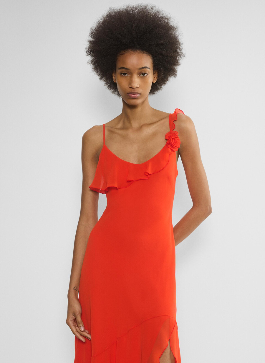 engage-kjole poppy red