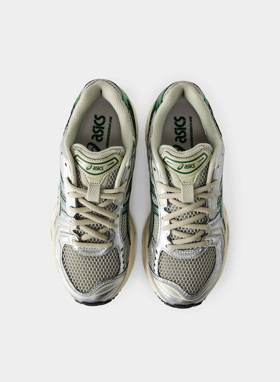 asics gel-kayano 14 dr lf grn pure slvr