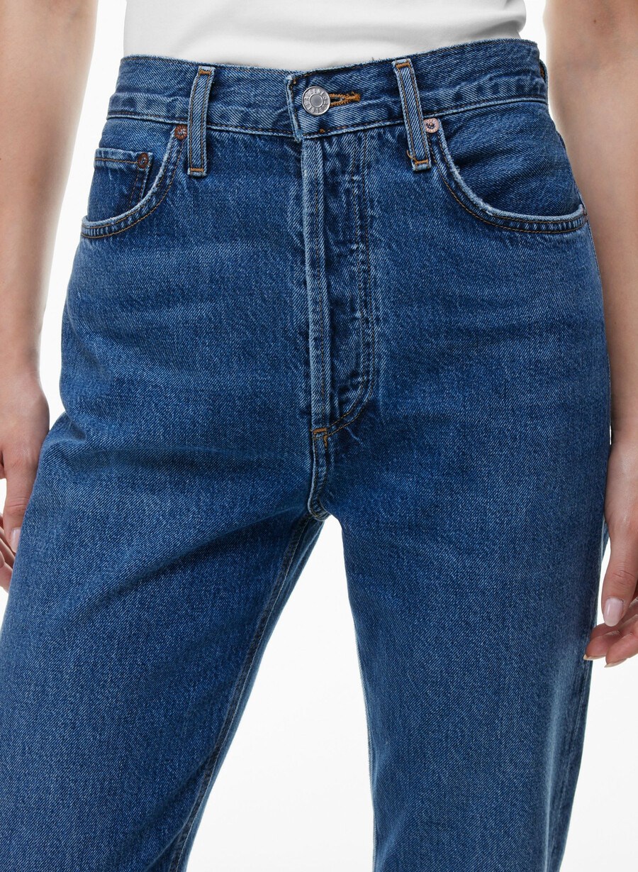 agolde 90-talls lange jeans med pinch waist control