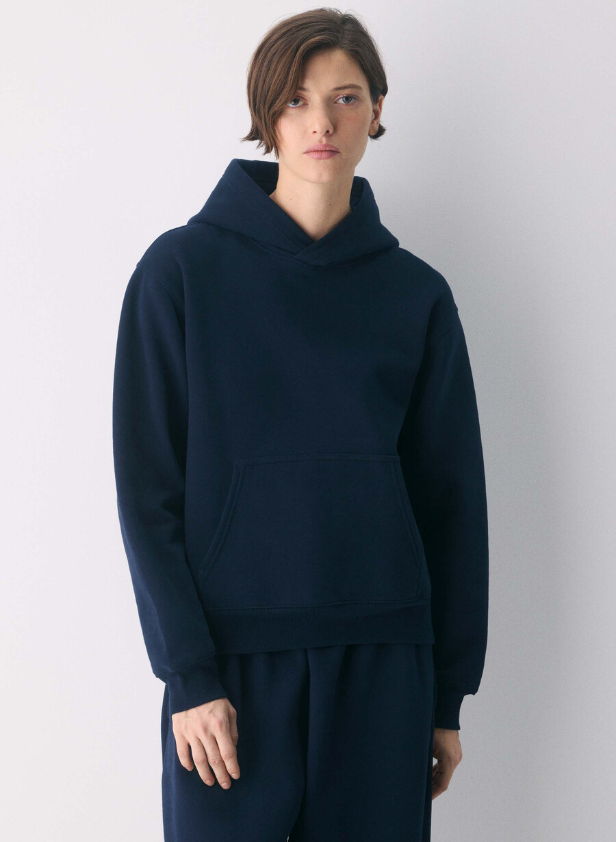 koselig fleece-hettegenser med perfekt passform admiral