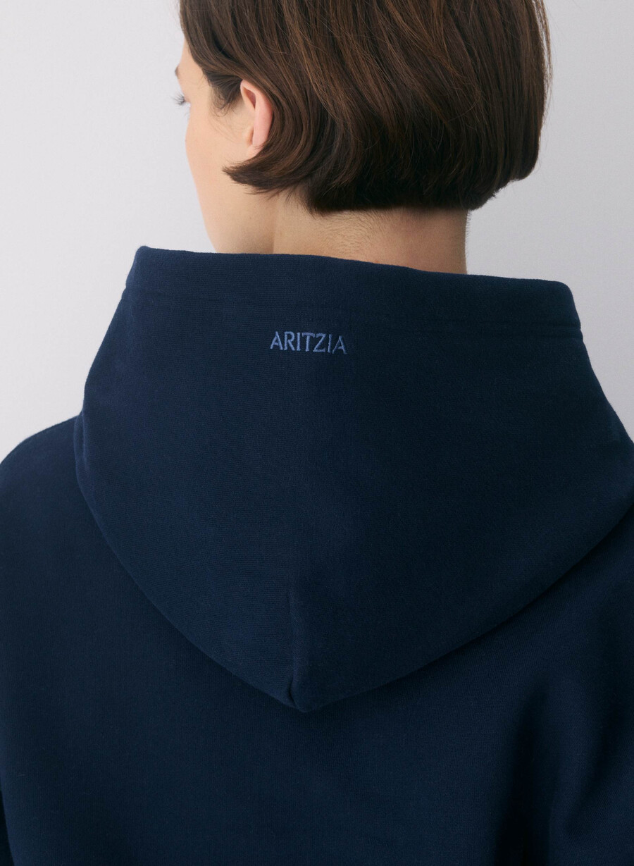 koselig fleece-hettegenser med perfekt passform admiral