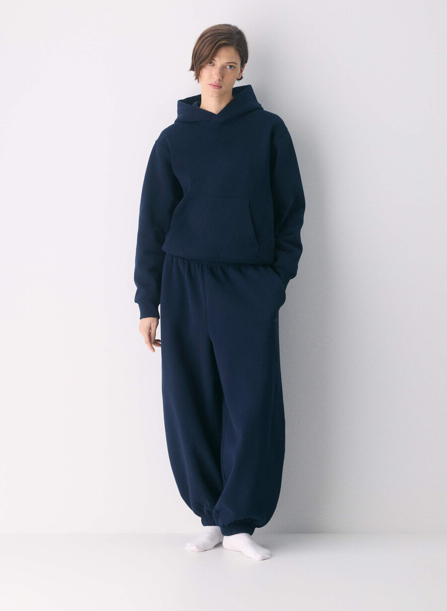 koselig fleece-hettegenser med perfekt passform admiral