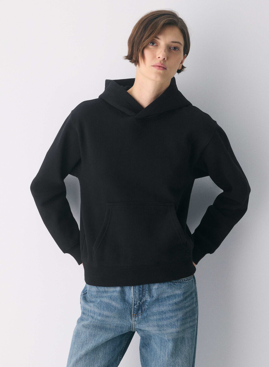 koselig fleece perfect hettegenser svart