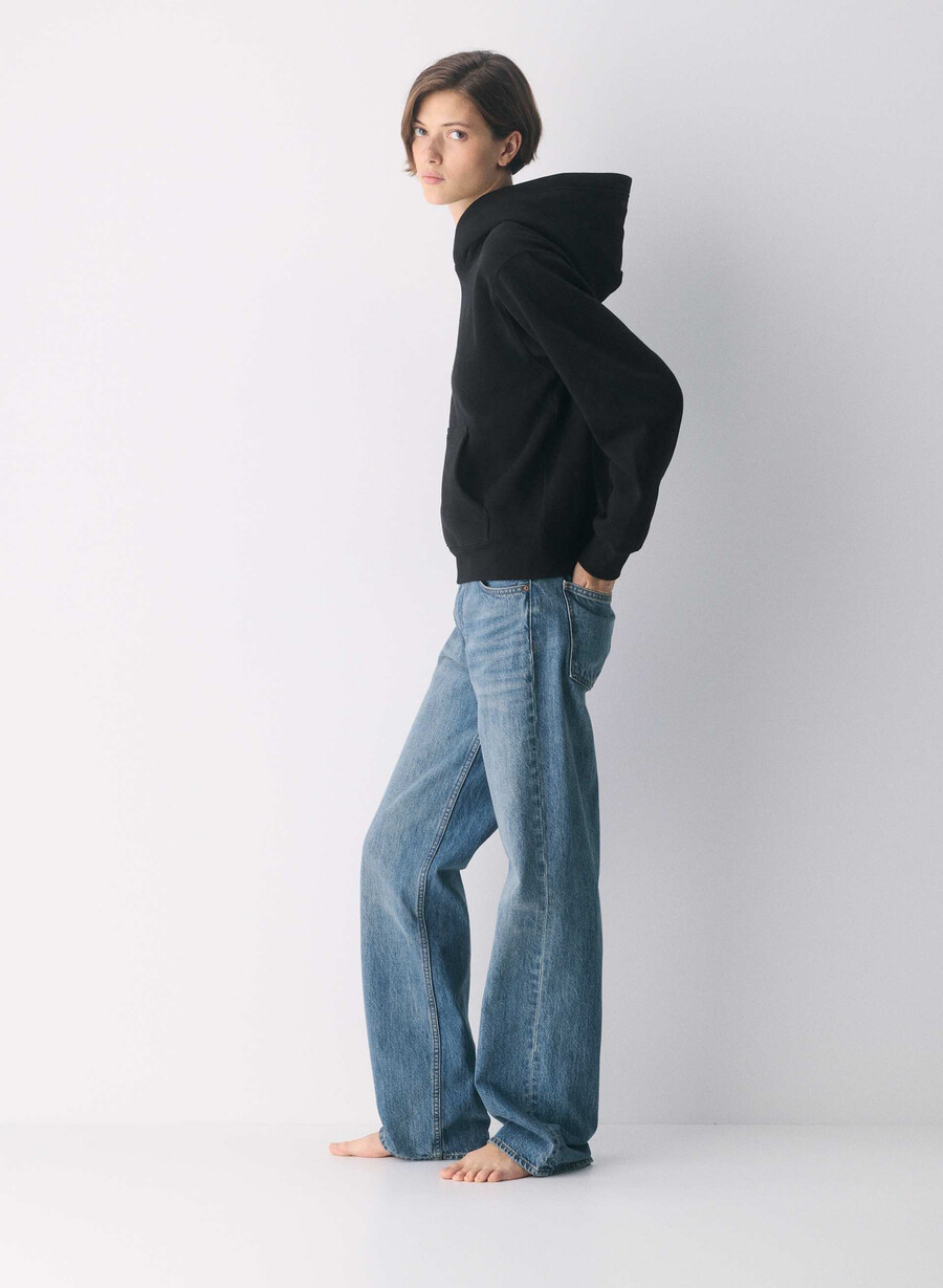 koselig fleece perfect hettegenser svart