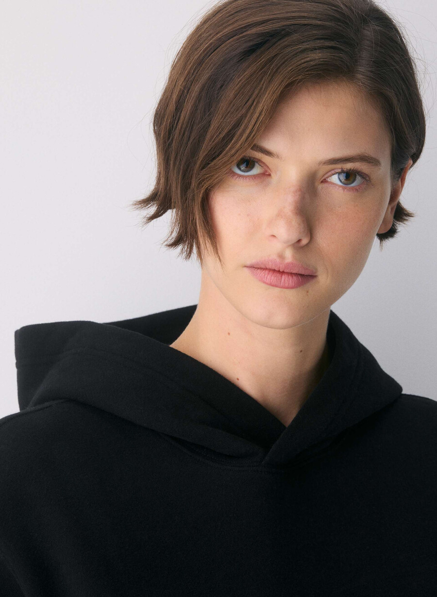 koselig fleece perfect hettegenser svart