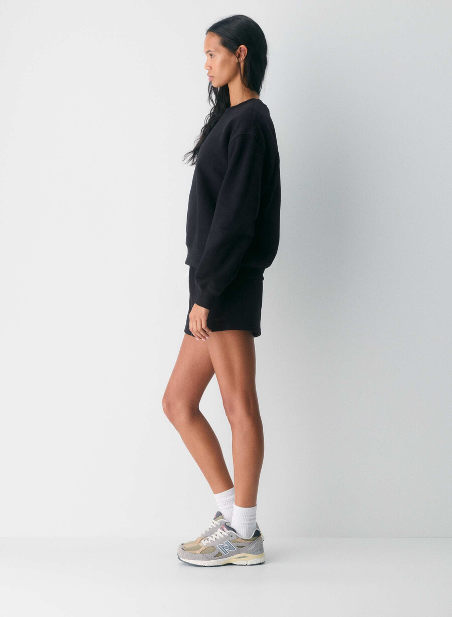 koselig fleece perfect crew genser svart
