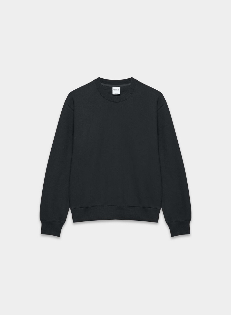 koselig fleece perfect crew genser svart