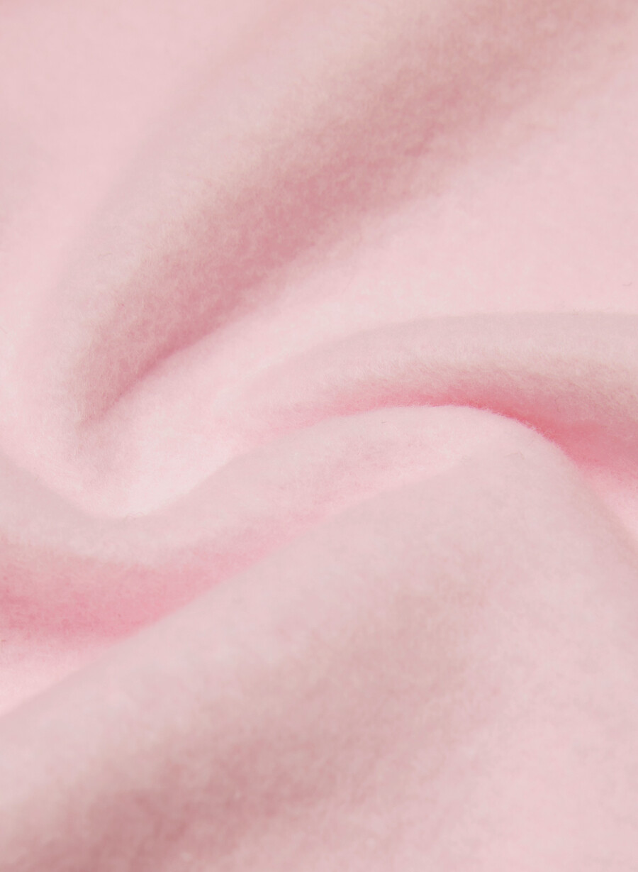 koselig fleece-genser med perfekt rund hals villa rosa