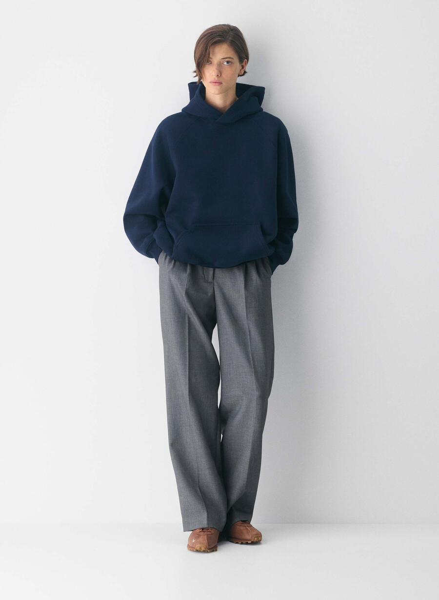 koselig fleece mega raglan-hettegenser admiral