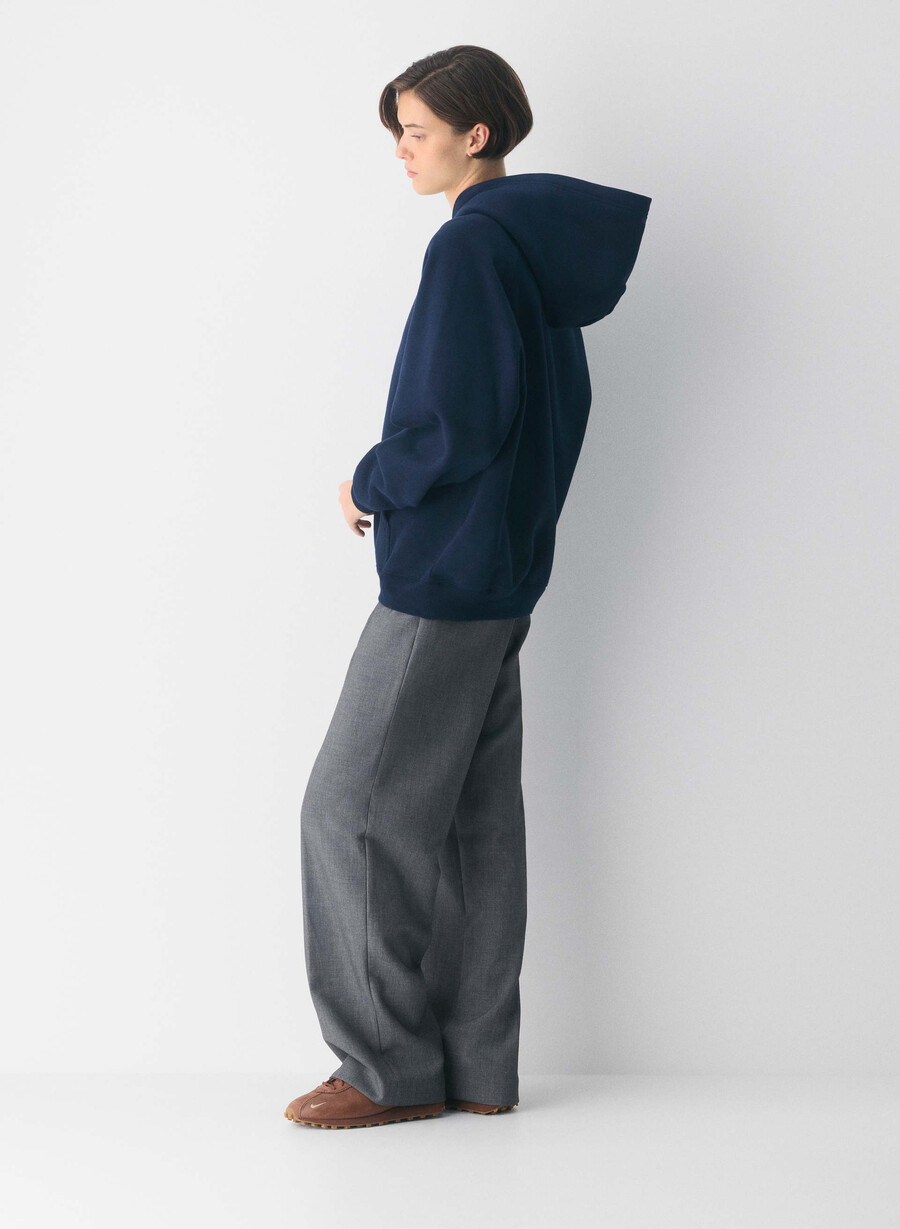 koselig fleece mega raglan-hettegenser admiral