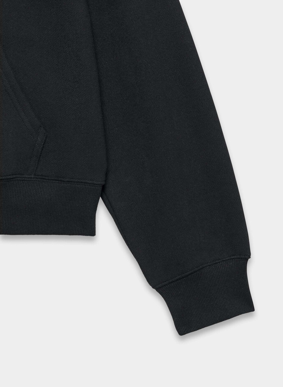 koselig fleece perfect zip hoodie svart
