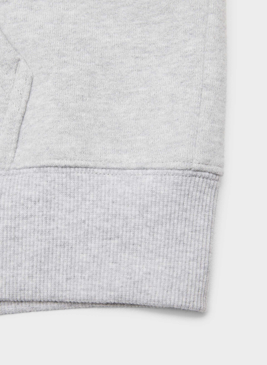 koselig hettegenser med fleece perfekt glidelås heather chrome