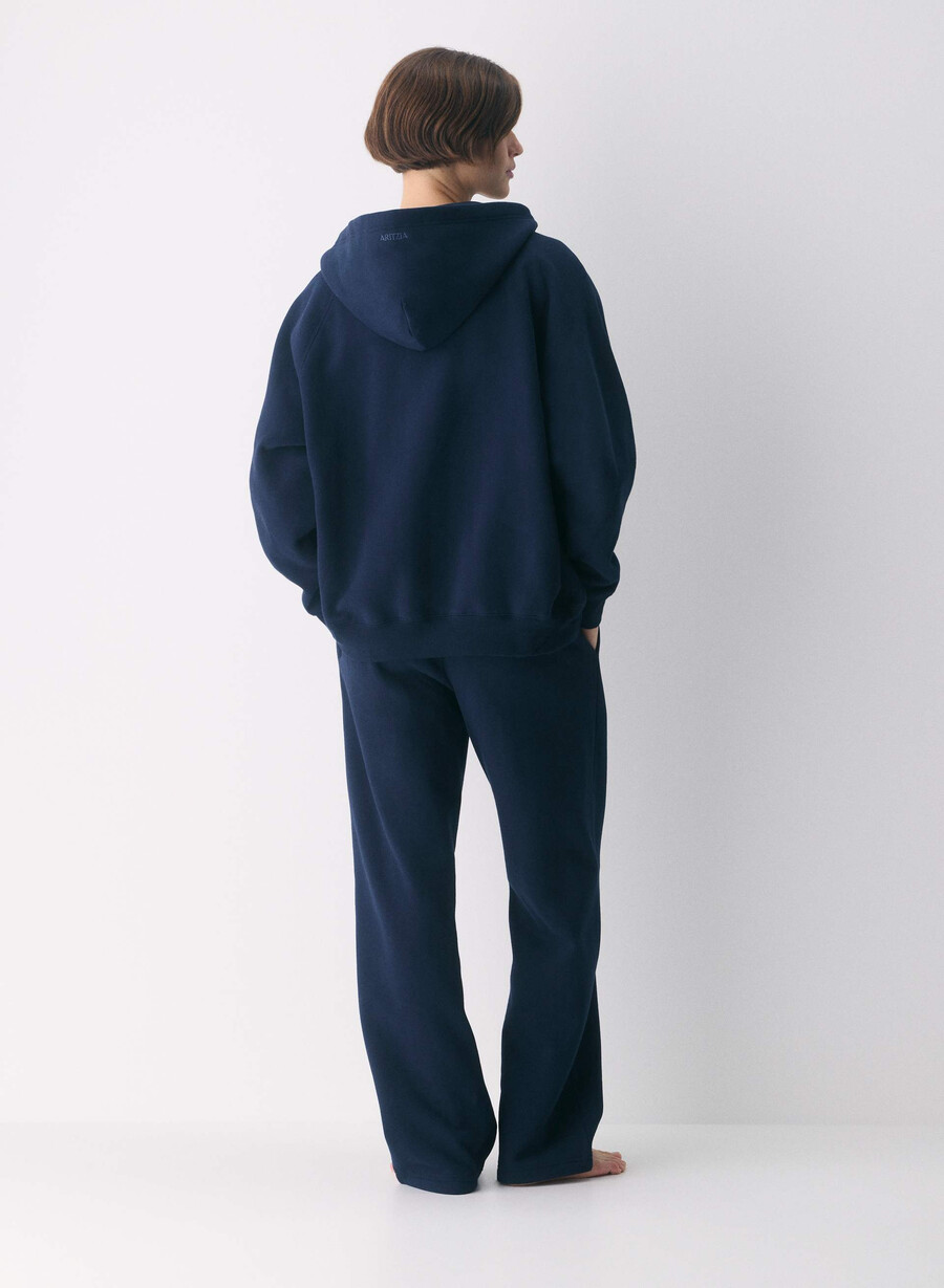koselig sweatfleece mega straight joggebukse admiral