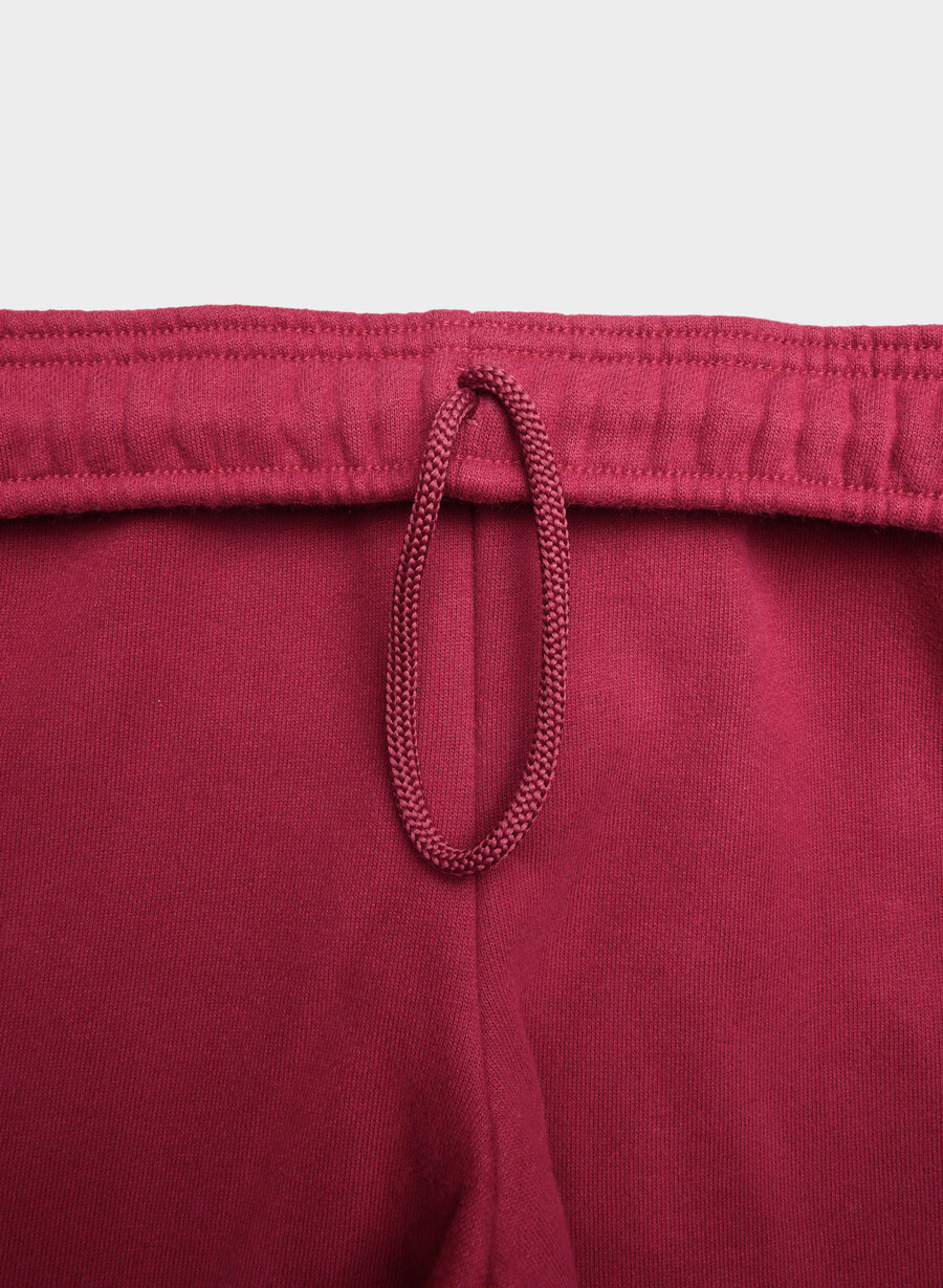 cozy sweatfleece mega straight joggebukse juicy rose
