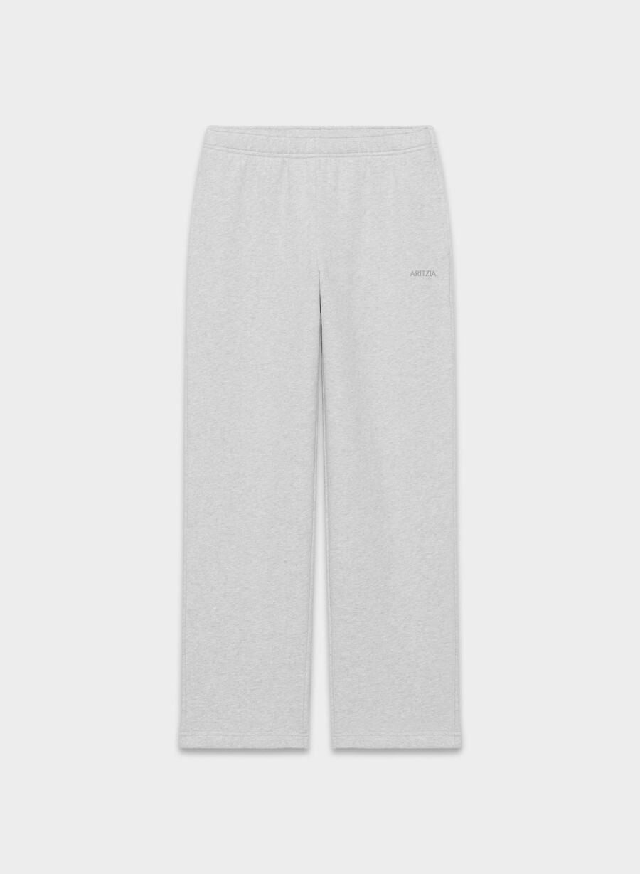 cozy sweatfleece mega straight joggebukse meleret krom